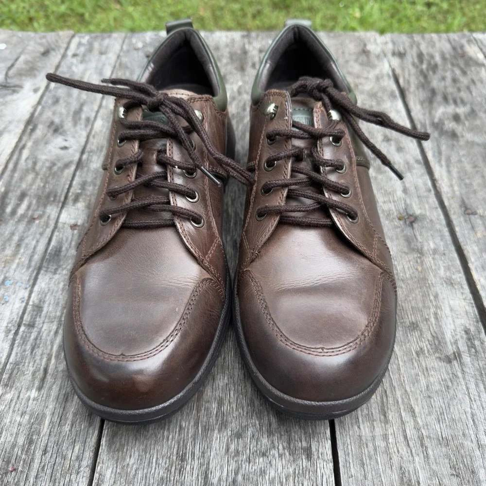 Pikolinos Men's 43 US 9.5-10 Brown Leather Oxford Comfort Walking Shoes Spain - Picture 5 of 8